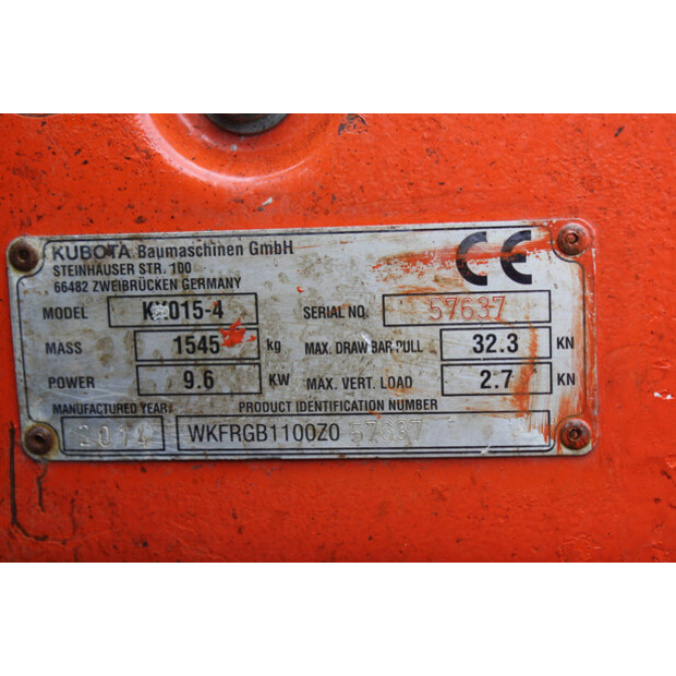 2014 كوبوتا KX015-4-46729458