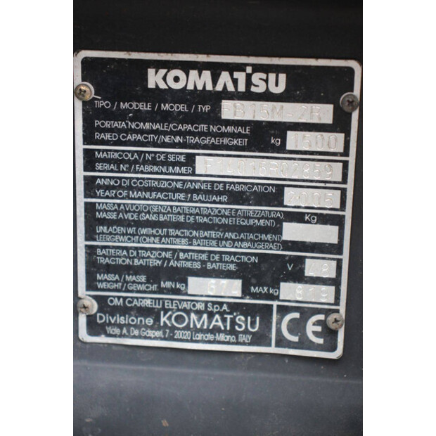 2005 Komatsu FB15M-2R-46729646