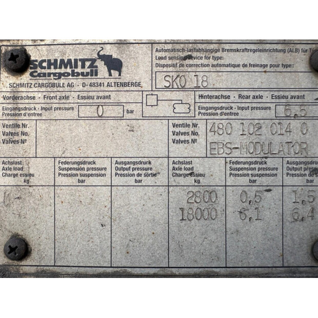 2006 Schmitz Cargobull SKO 18-46731057