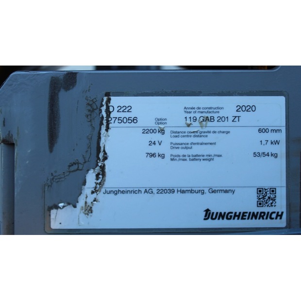 2020 Jungheinrich EJD 222 201 ZT LI-ION-46739842