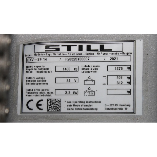 2021 Still EXV-SF14 LI-ION-46761234