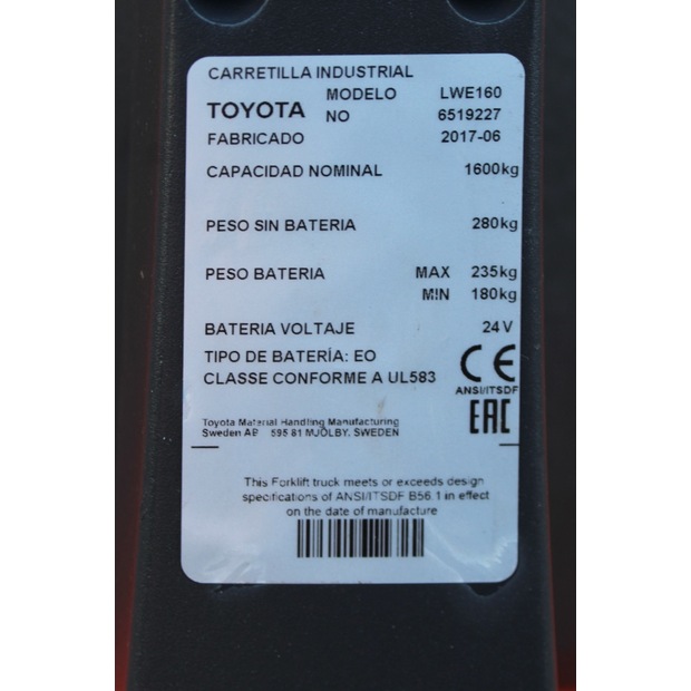 2017 BT LWE 160-46761431