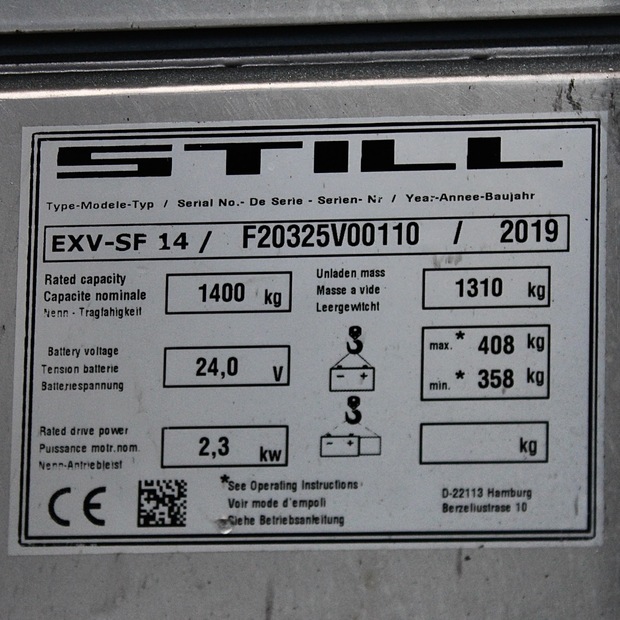 2019 Still EXV-SF14 LI-ION-46761457