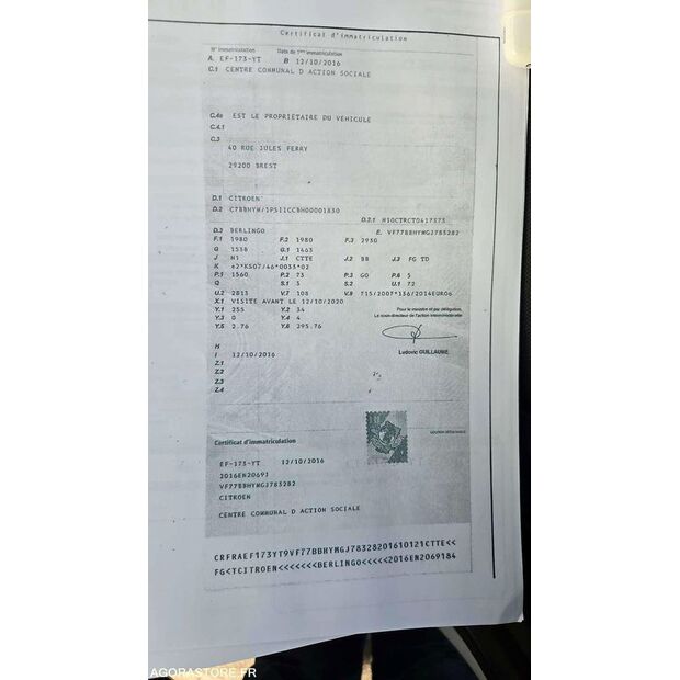 2016 Citroen BERLINGO-46768394