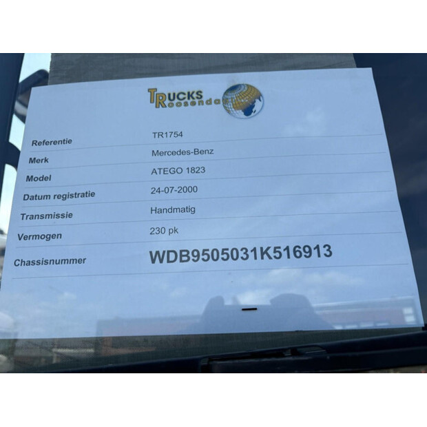 2000 Mercedes-Benz ATEGO 1823-46770043
