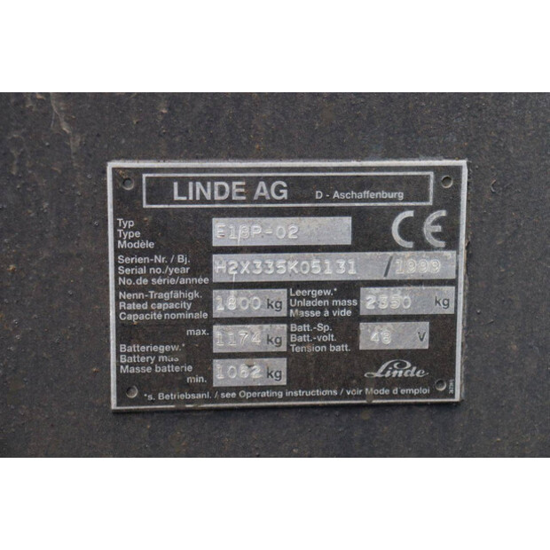 1999 Linde E18P-02-46772030
