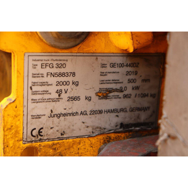 2019 Jungheinrich EFG 320-46772825