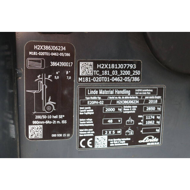 2018 Linde E20PH-02-46773041