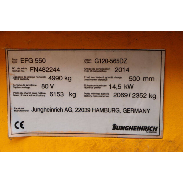 2014 Jungheinrich EFG 550-46773252