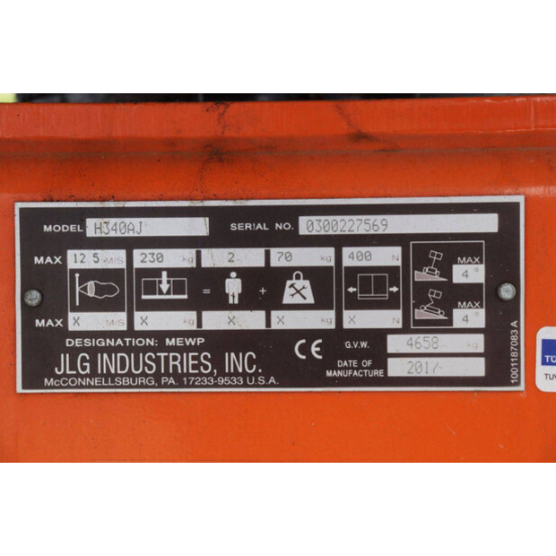 2017 JLG H340AJ-46773593