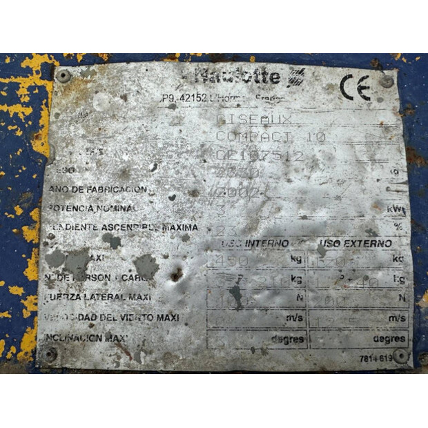 2002 Haulotte COMPACT 10-46774666