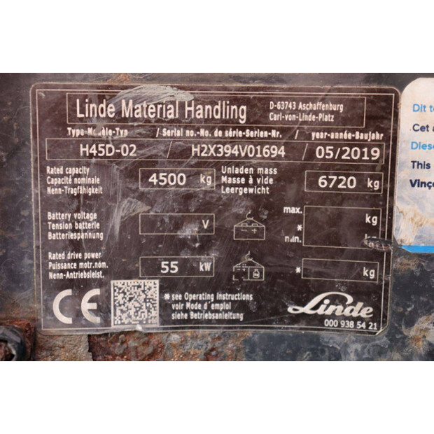 2019 ليندي H45D-02-46804357