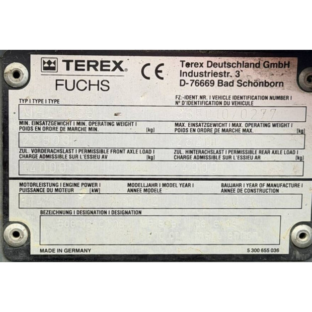 2012 FUCHS MHL 335-46813595