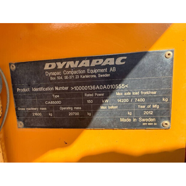 2012 DYNAPAC CA6500D-46815713