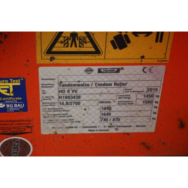 2015 HAMM HD8VV-46836056