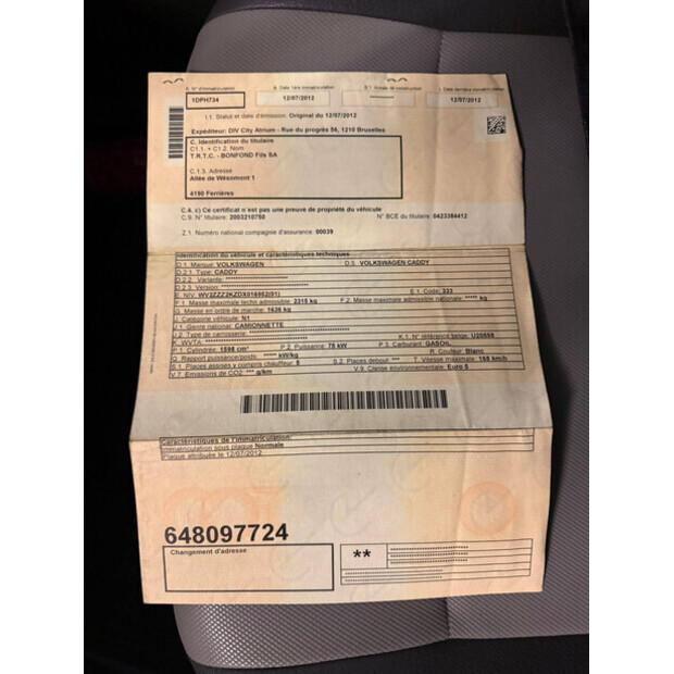2012 Volkswagen Caddy-46862502