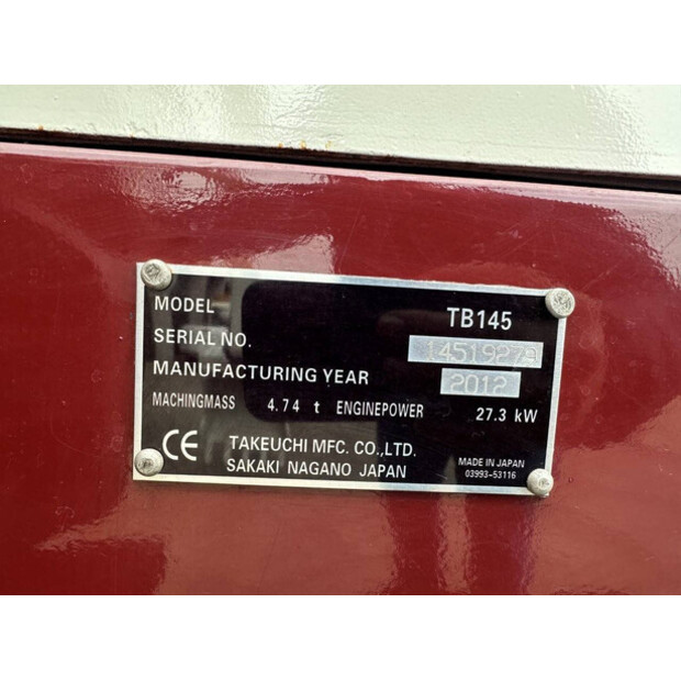 2013 تاكوتشي TB145C-46864586