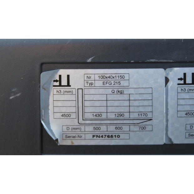 2014 Jungheinrich EFG 215 450 DZ-46873416