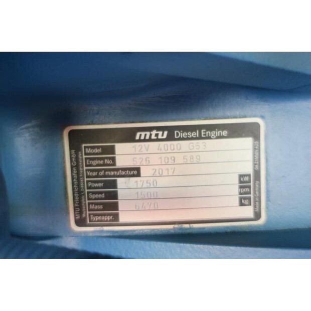 2017 ام تي يو 12V4000G63-46888419