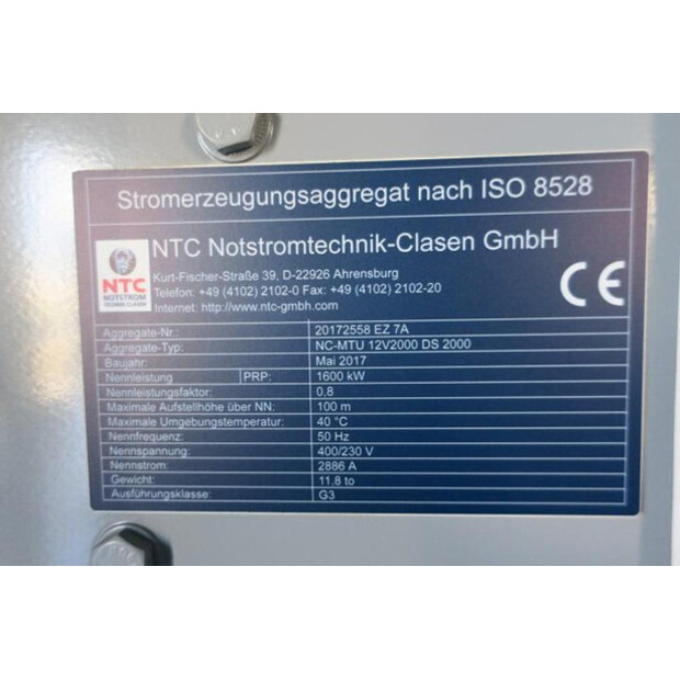 2017 ام تي يو 12V4000G63-46888453