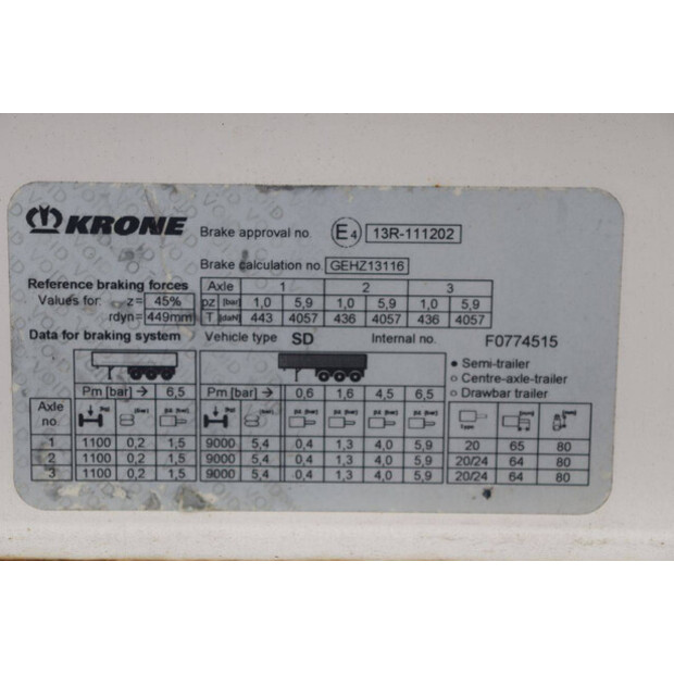 2017 Krone SD-46891600