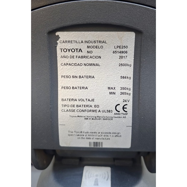 2017 BT LPE 250-46899915