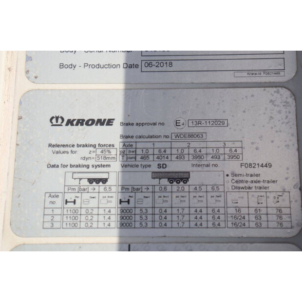 2018 Krone SD-46908843
