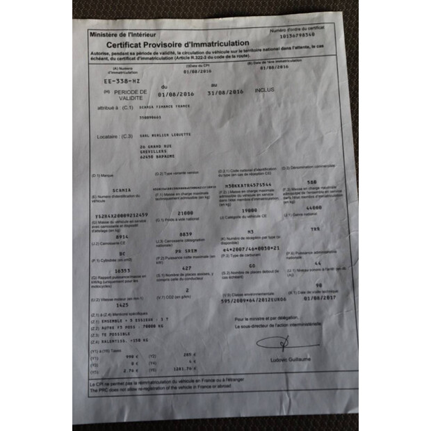 2016 Scania R580-46909491