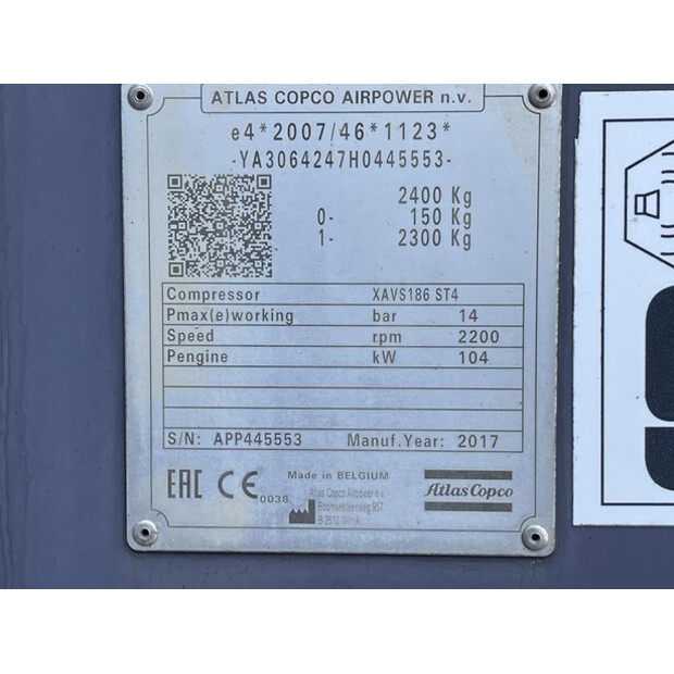 2017 Atlas-Copco XAVS 186 ST IV - N-46911077