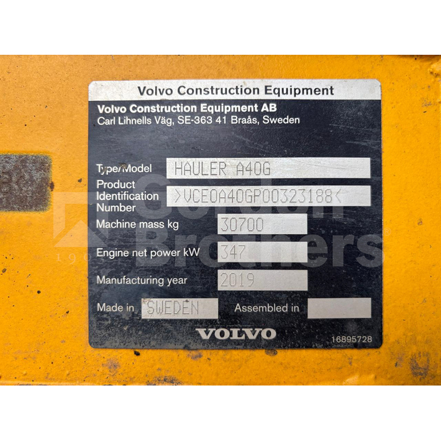 2019 Volvo A40G-46928800
