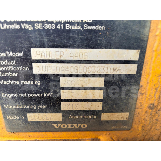 2018 Volvo A40G-46928808