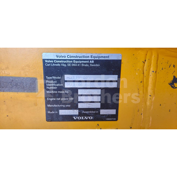 2020 Volvo A40G-46928825