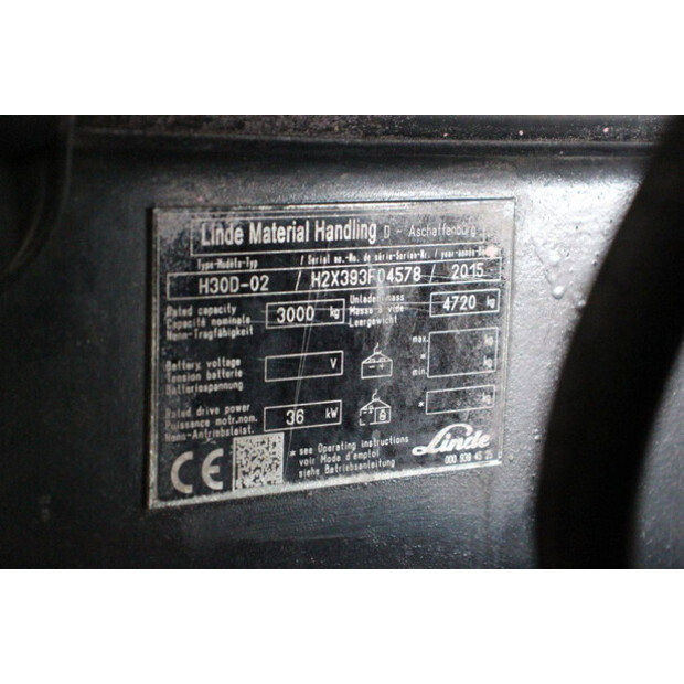 2015 Linde H30D-02-46946305