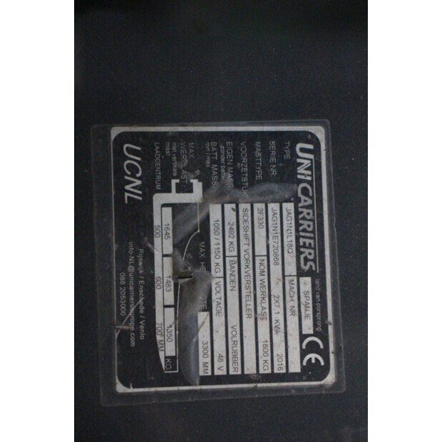 2016 UNICARRIERS JAG1N1L18Q-46947029