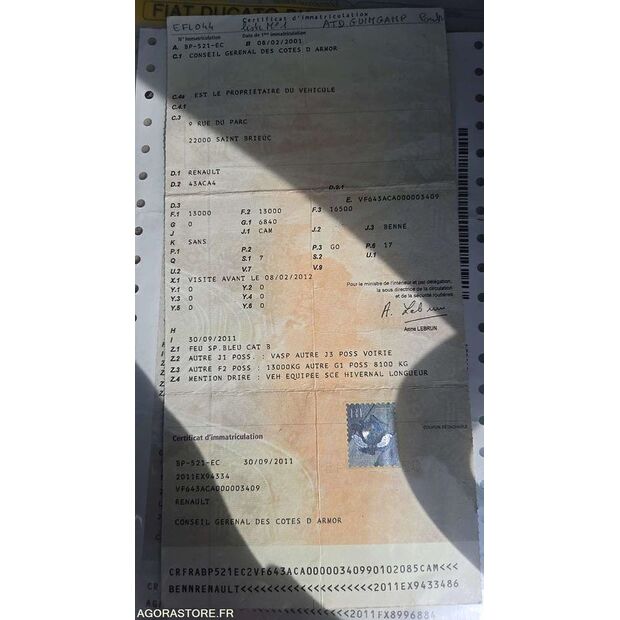 2001 Renault Midlum-46984022