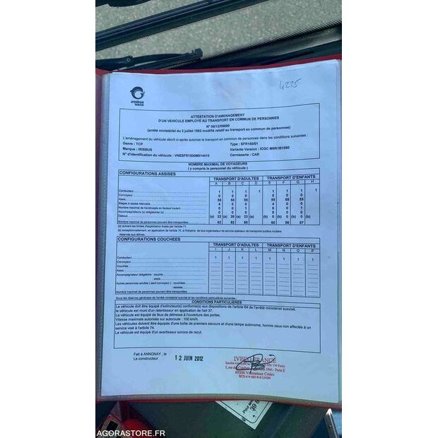 2012 IRISBUS RECREO-46984344