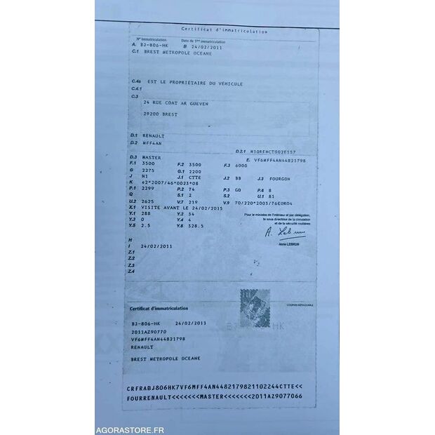 2011 Renault Master RT-46985733