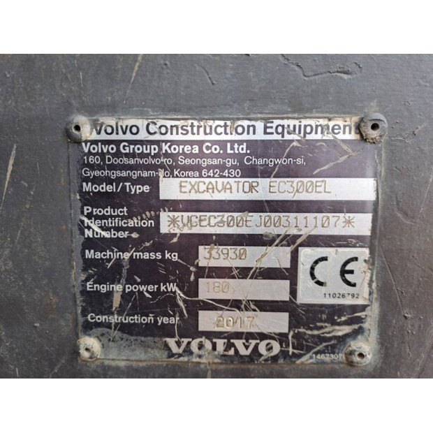 2017 فولفو EC300EL-46990509