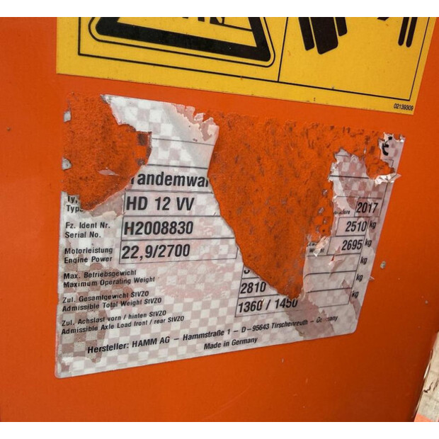 2017 HAMM HD 12 VV-47016090