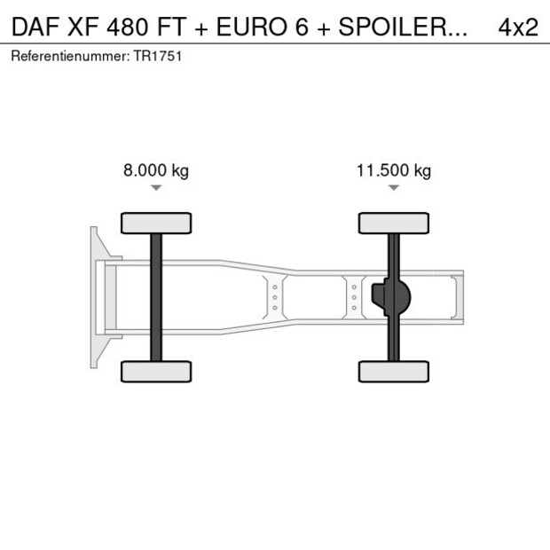 2018 DAF XF 480 FT-47016529