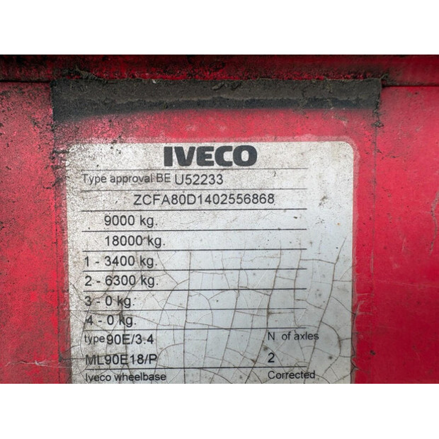 2009 Iveco EUROCARGO 90E18-47016607