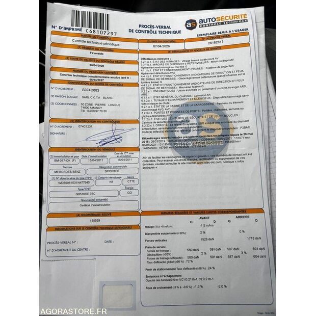 2011 مرسيدس بنز Sprinter 516 CDI-47030943