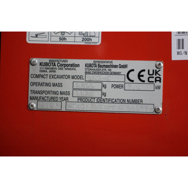 2025 KUBOTA U10-5-47032489