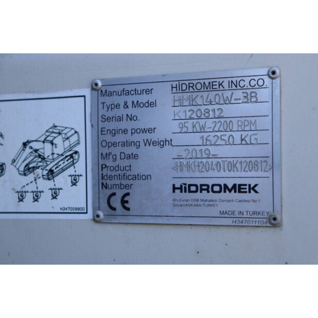 2019 Hidromek HMK140W-3B-47035741