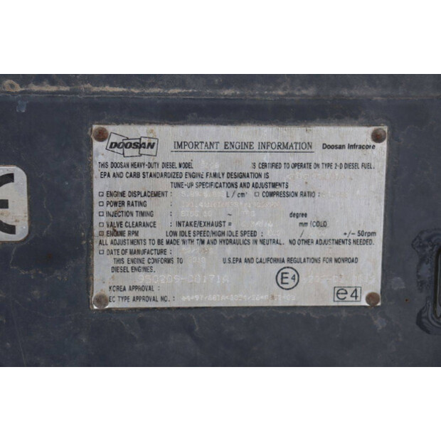 2010 دووسان DX190W-47036126