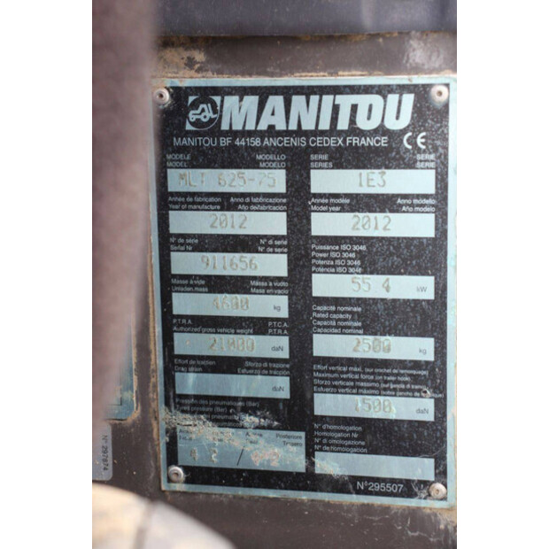 2012 Manitou MLT625-75-47036603