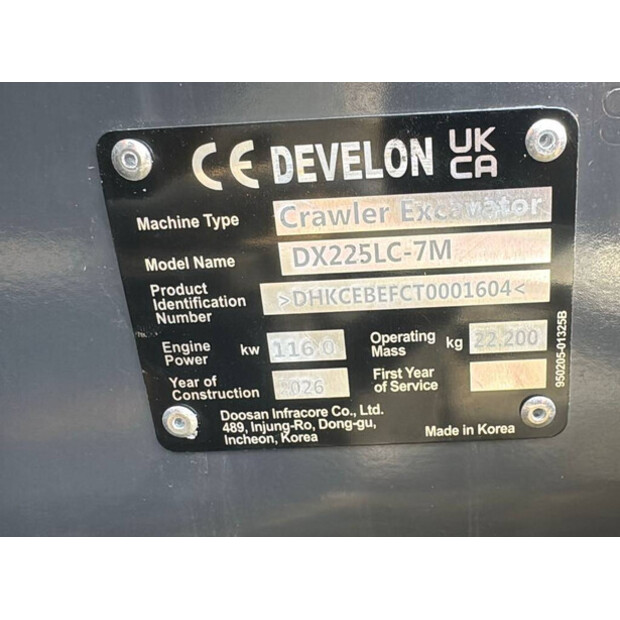 2026 دووسان DX225LC-7M-47111009