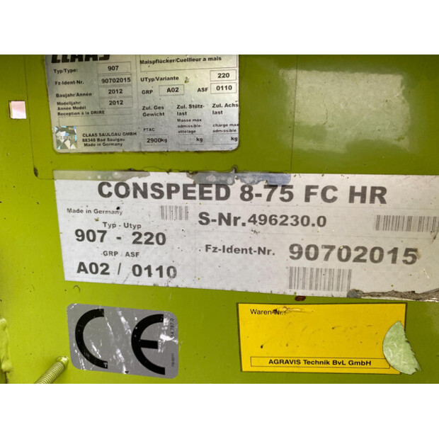 2012 CLAAS Conspeed 8-75 FC-47111128