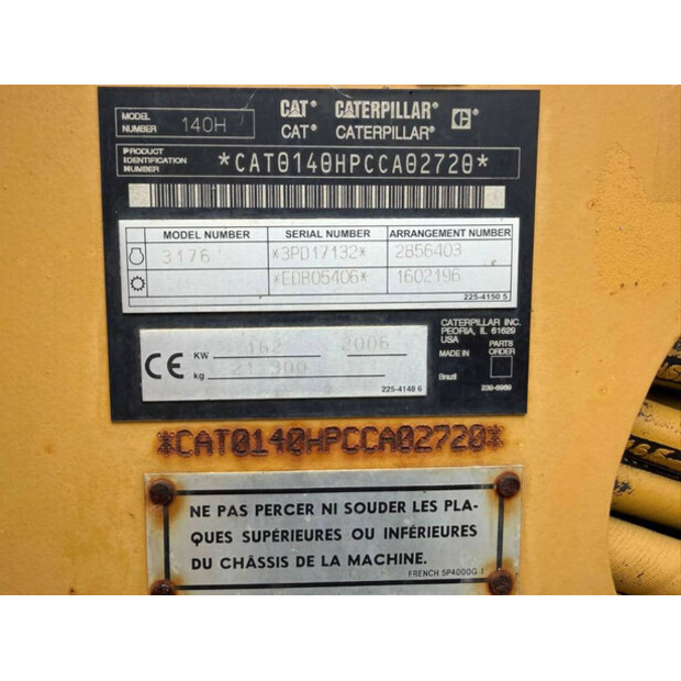 2006 Caterpillar 140H-47111293