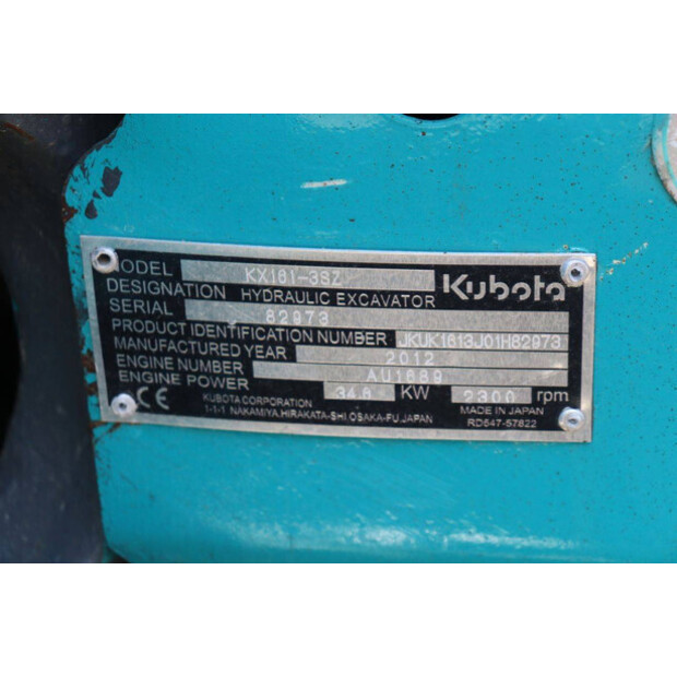 2012 KUBOTA KX161-3SZ-47132438